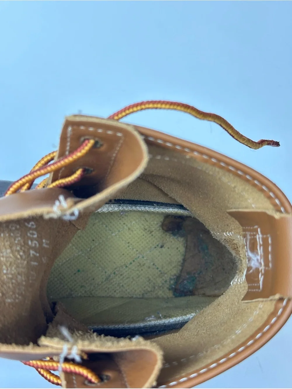 L.L. Bean Tan Leather Lace-Up Bean Boots Size 6
